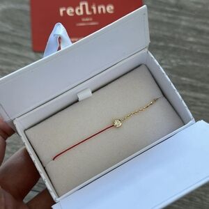 Redline Gold Bracelet with Red Thread